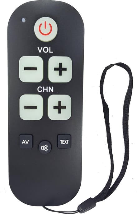 Senioren afstandsbediening voor ALLE Philips televisie's