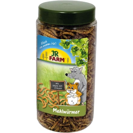 2x70g Meelwormen in Pot JR Farm Knaagdiersnacks