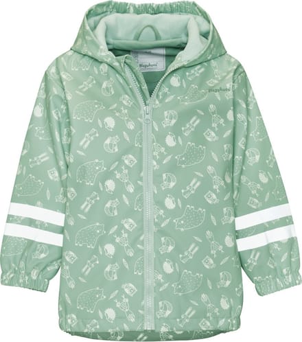 Groen Forest Animals regenjas met fleece van Playshoes 98