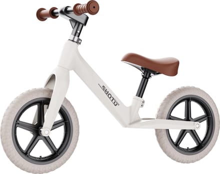 Suotu Loopfiets 2+ jaar - Speelgoed Vanaf 2-5 jaar - Jongens en Meisjes - Kinderstep - 2.12kg lichtgewicht - Wit