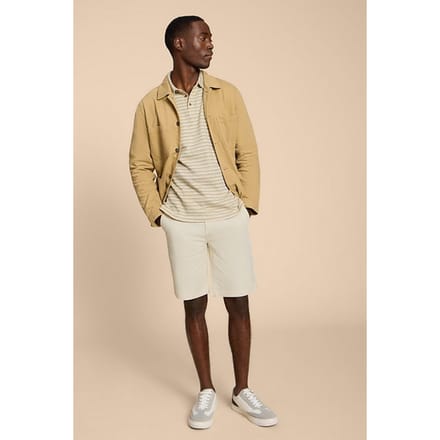 White Stuff Sutton  Chino Short Natural White Größe: W36 REGULAR | Kurze Sporthosen Outlet | Herren | Weiß