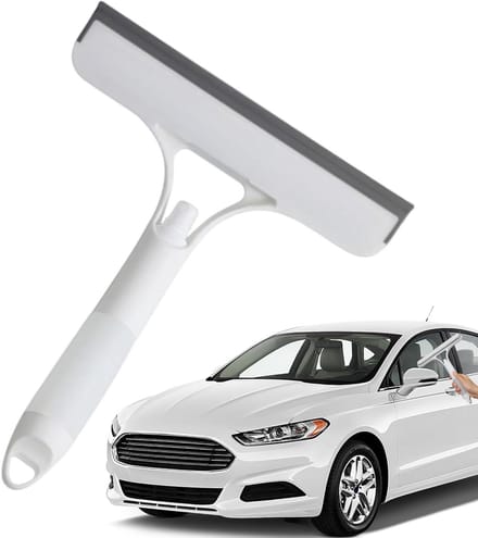 Douche trekker - Ruitensproeier rakel - Streeploos reinigen - Geïntegreerd sproeisysteem - 21.5 x 25.7 x 3 cm - Wit