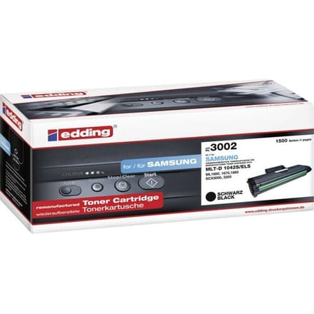 Edding Tonercassette vervangt Samsung MLT-D1042S Compatibel Zwart 1500 bladzijden EDD-3002