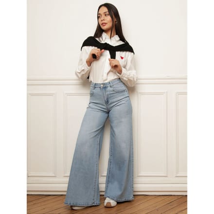 Wijde jeans La Modeuse 77341_P183349