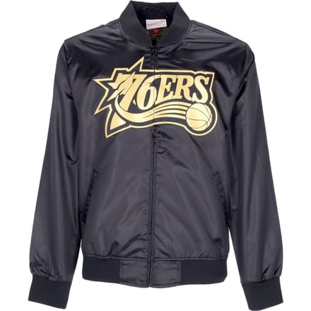 NBA Big Face 4.0 satijnen herenjas Hardwood Classics Phi76e zwart/originele teamkleuren