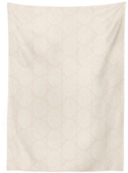 ABAKUHAUS Tafelkleed 140x200 – Crème satijn, handnaad, machinewasbaar