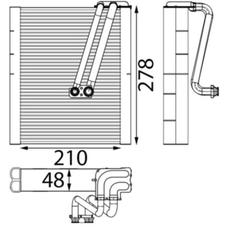 Verdamper, airconditioning MAHLE AE 252 000S