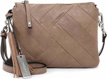 SURI FREY Schoudertas Lyndsey Handbag With Zipper Darktaupe Lichtbruin