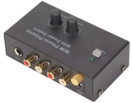 Hifi Audio Voorversterker voor Platenspelers met 12V DC Adapter