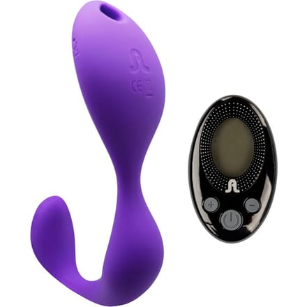 Adrien Lastic – Mr Hook Clitoris en G-spot Vibrator met Afstandsbediening Vrouwelijk Ontwerp – 13.5 cm – Paars