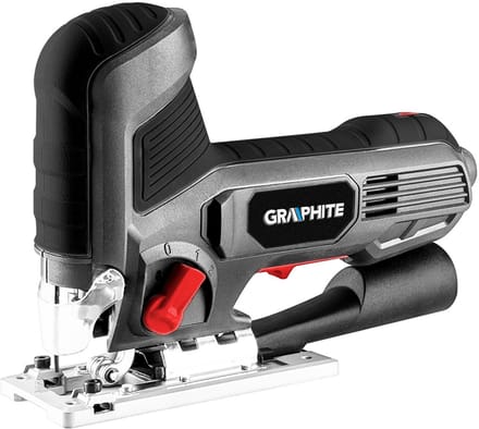Graphite Serie - Wyrzynarka - 600W - 800-3000 min-1 - Handgreep met Rubberen Bekleding