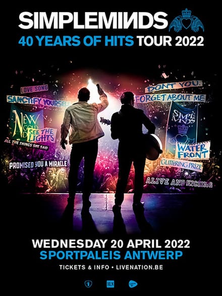Signs-USA - Concert Sign - metaal - Simple Minds - 2022 - 20 x 30 cm