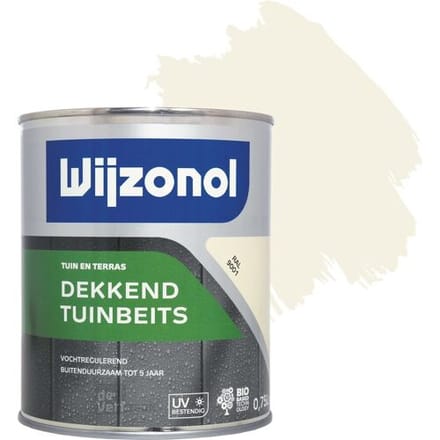 Wijzonol Dekkend Tuinbeits - 0,75 liter - RAL 9001