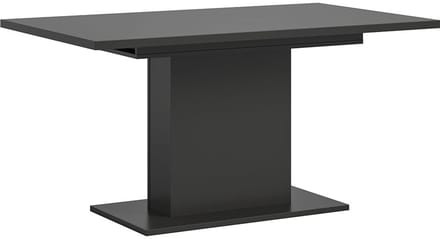 Motion eetkamertafel zuilpoot 90x150/190cm incl. 1 verlengblad grijs.