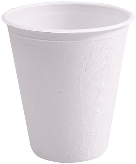 NATURE Star deksel voor suikerriet drinkbekers, 94 mm, wit