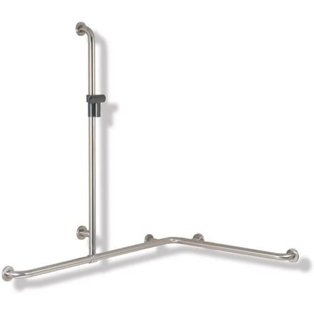 HEWI Series 805 Classic shower handrail with sliding shower rail 805.35.320 90