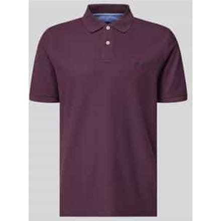 Fynch-Hatton Polo Uni Color Supima Cotton Aubergine / male