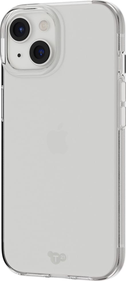 Tech21 Evo Lite Clear - iPhone 15/iPhone 16e/iPhone 14 hoesje - Schokbestendig flexibel telefoonhoesje - Semi-transparent - 2, 4 meter valbestendig