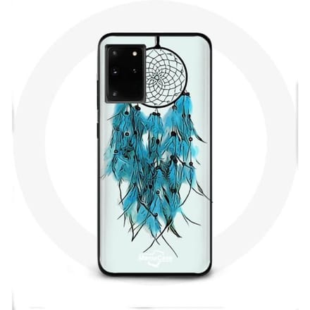 Case voor Samsung Galaxy S11 Plus Dream Catcher Blauw Witte Achtergrond
