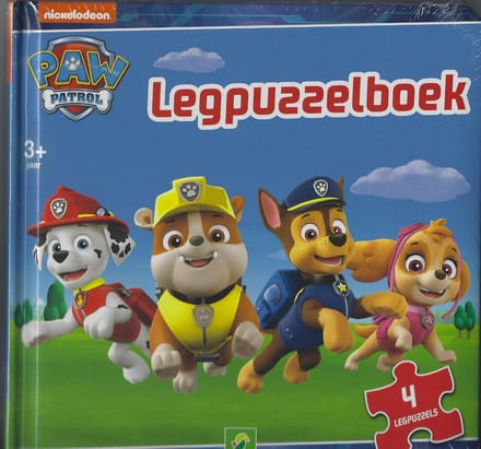 Legpuzzelboek Paw Patrol vanaf 3 jr 4 puzzels