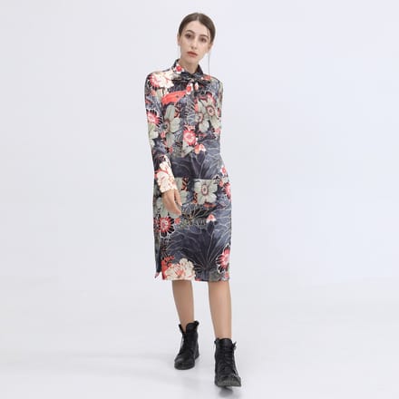 Bloemen macro -print shirtjurk