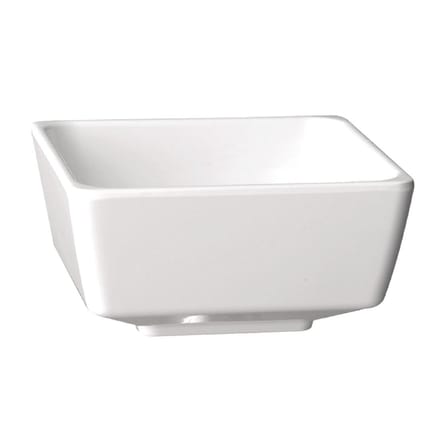 Melamine schaaltje - "float" - Wit - 5,5x5,5 cm