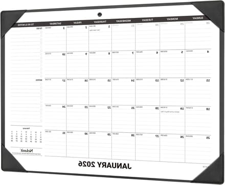 Bureau Kalender - Planblad - Planning Maken - Extra Grote Blokken - 55 x 43 cm - Wit