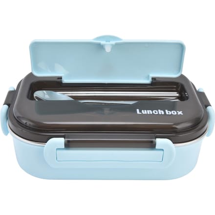 Boîte à Lunch 1000ml Deux Compartiments Sûre Durable Bonne Performance d'Étanchéité Boîte Bento Portable Type 1