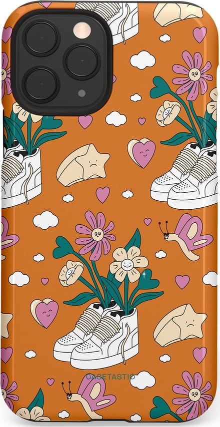 Casetastic Hoesje Geschikt voor Apple iPhone 11 Pro - Stijlvolle Beschermende Duo-layer Case - Hartentuin
