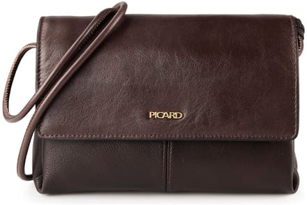 PICARD schoudertas Whisper Crossbody Bag Cafe donkerbruin