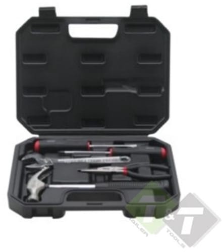 Hamer, punttang, moersleutel, Gereedschapset, 5dlg, Handgereedschap set