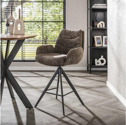 Barstoel lounge. VPE2 - Rich taupe - barstoelen set van 2