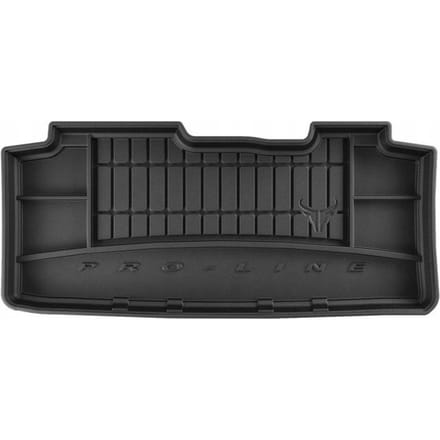 FROGUM Kofferbakmat - Rubber - Geschikt voor RENAULT MODUS (2004-2012) - MPV - Organizer functie - Zwart