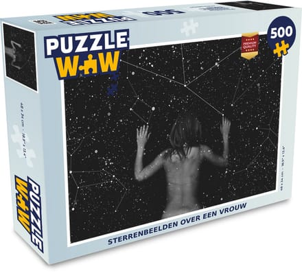 Puzzel Sterrenbeelden over een vrouw - Legpuzzel - Puzzel 500 stukjes