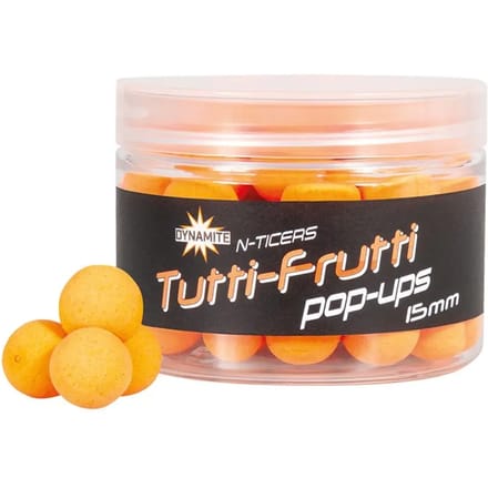 Drijvende boilies Dynamite Baits N-ticers Tuttifrutti 15MM