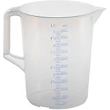 Hünersdorff maatbeker - BPA vrij - transparant - 5 L