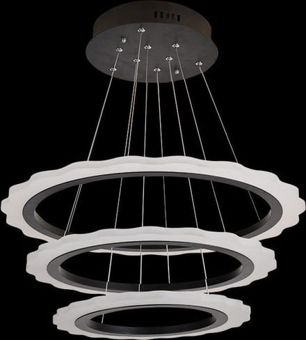 Ring Hanglamp 3 delen diam, 80/60/40 cm incl LED verlichting - Scaldare Canicatti