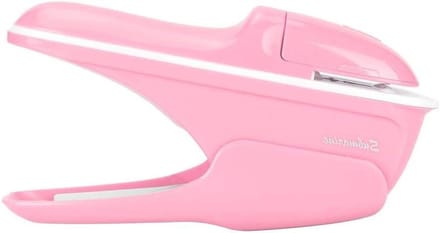 Nietmachine Zonder Nietjes - Papier Binder - Documenten Binden - Kindveilige Bediening - 8 Pagina's - Roze