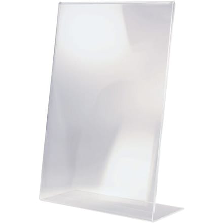 Sigel TA213 Tafelstatief L-vorm Voor papierformaat: DIN A3 Glas (helder) 1 stuk(s)