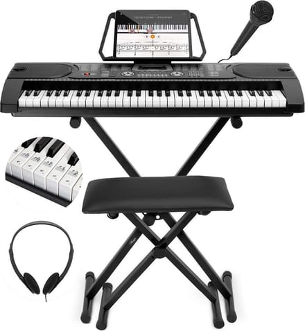 Áengus A289 Keyboard starter set - Complete set voor de beginner - 61 toetsen