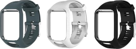 KELERINO. Siliconen bandjes geschikt voor TomTom Runner/Spark modellen - 3-pack