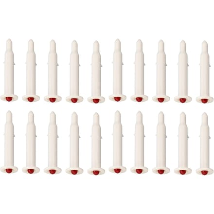 20 stuks gevogelte- en gebraden kipthermometer, wegwerpbaar, opklapbaar, voor koken white