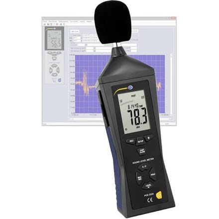 Decibelmeter / Geluidsmeter / Geluidssterktemeter met Datalogger PCE-322A