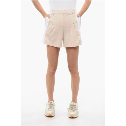 Stretch AXIM Shorts met Zijbanden in Beige