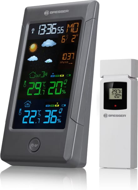 BRESSER Weerstation - ClimateTemp NBF - Thermo/hygro-sensor - Met Kleurenscherm