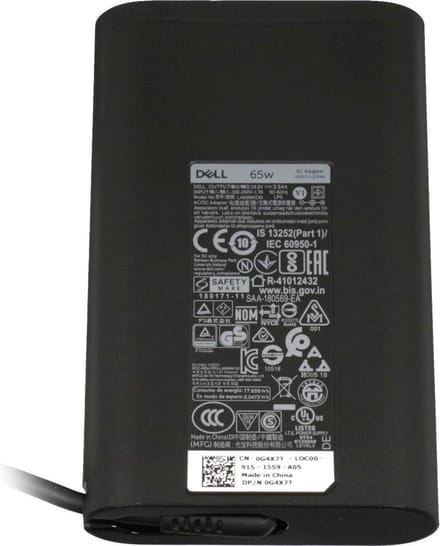 Dell 3VT2F oplader 65W - vlak