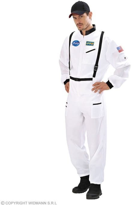Astronaut Jumpsuit Heer Wit - Maat XXL