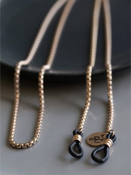 Brillenkoord - Rose Goud - Waterafstotend - Elegante Brillenketting - Unisex - RVS