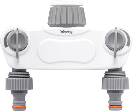 Bradas White Line - 2-weg Verdelers - Met Afsluiters - ABS Materiaal