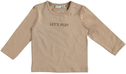 Babylook Lets Play T-Shirt - Maat 62 - Warm Taupe